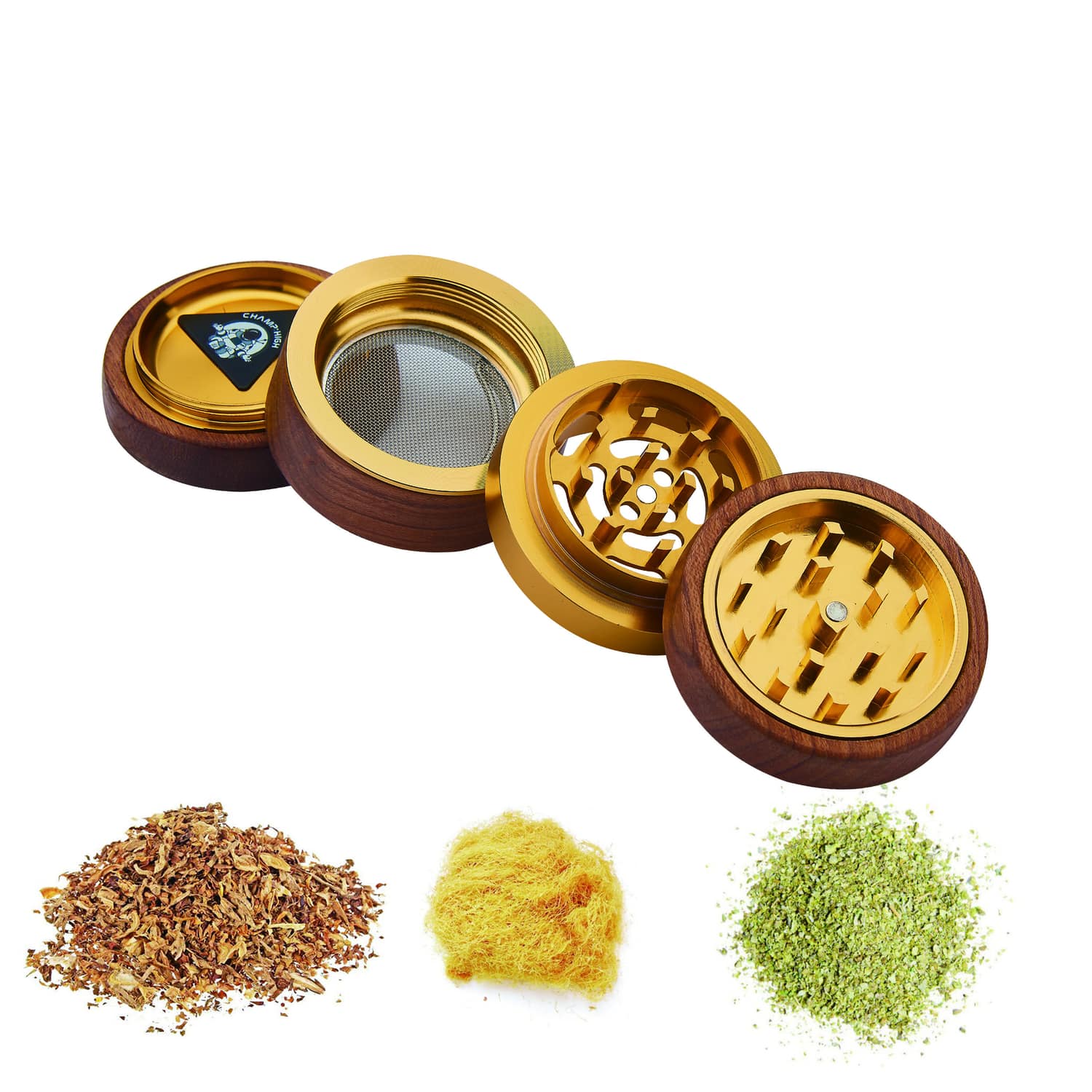 champhigh-prepare-wooden-60mm-grinder-bois-palissandre-4-parties image 5
