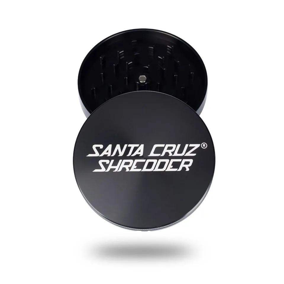 santa-cruz-shredder-jumbo-moulin-herbe-noir-mat-2-parties-4-pouces image 1