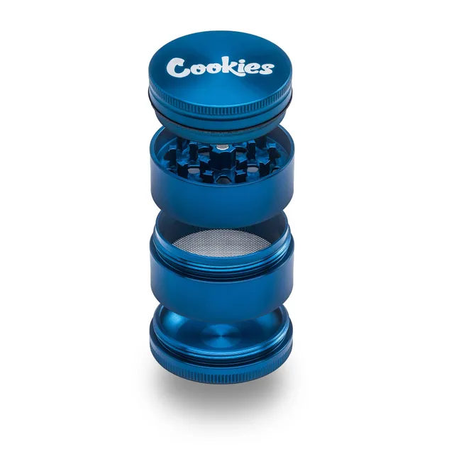 santa-cruz-shredder-aluminum-cookies-moulin-herbe-bleu-medium-4-parties image 1