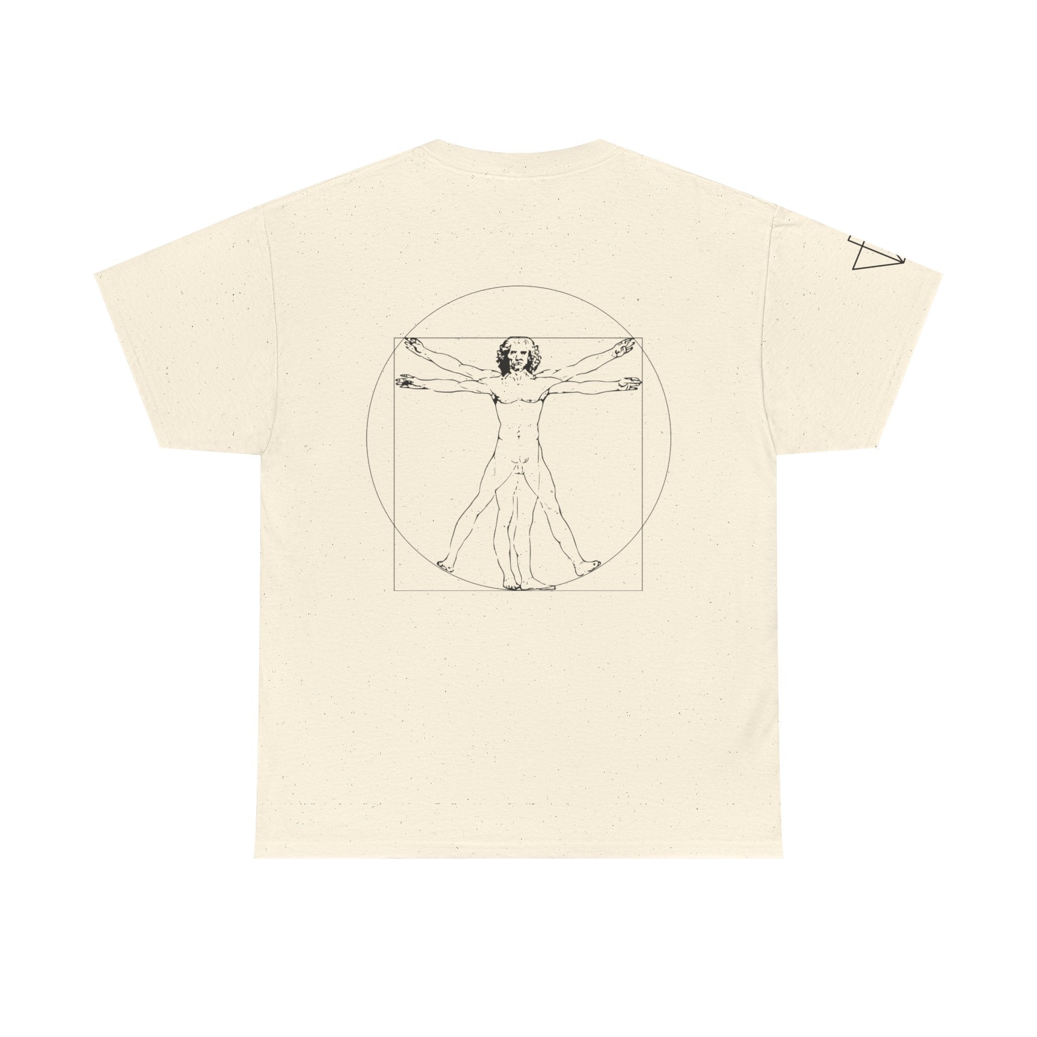 davinci-iq-vitruvian-man-t-shirt-homme-natural-coton image 1