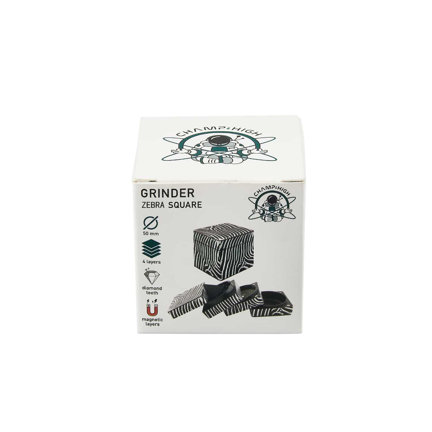 champhigh-prepare-square-zebra-grinder-carr-55-mm-aimant image 6