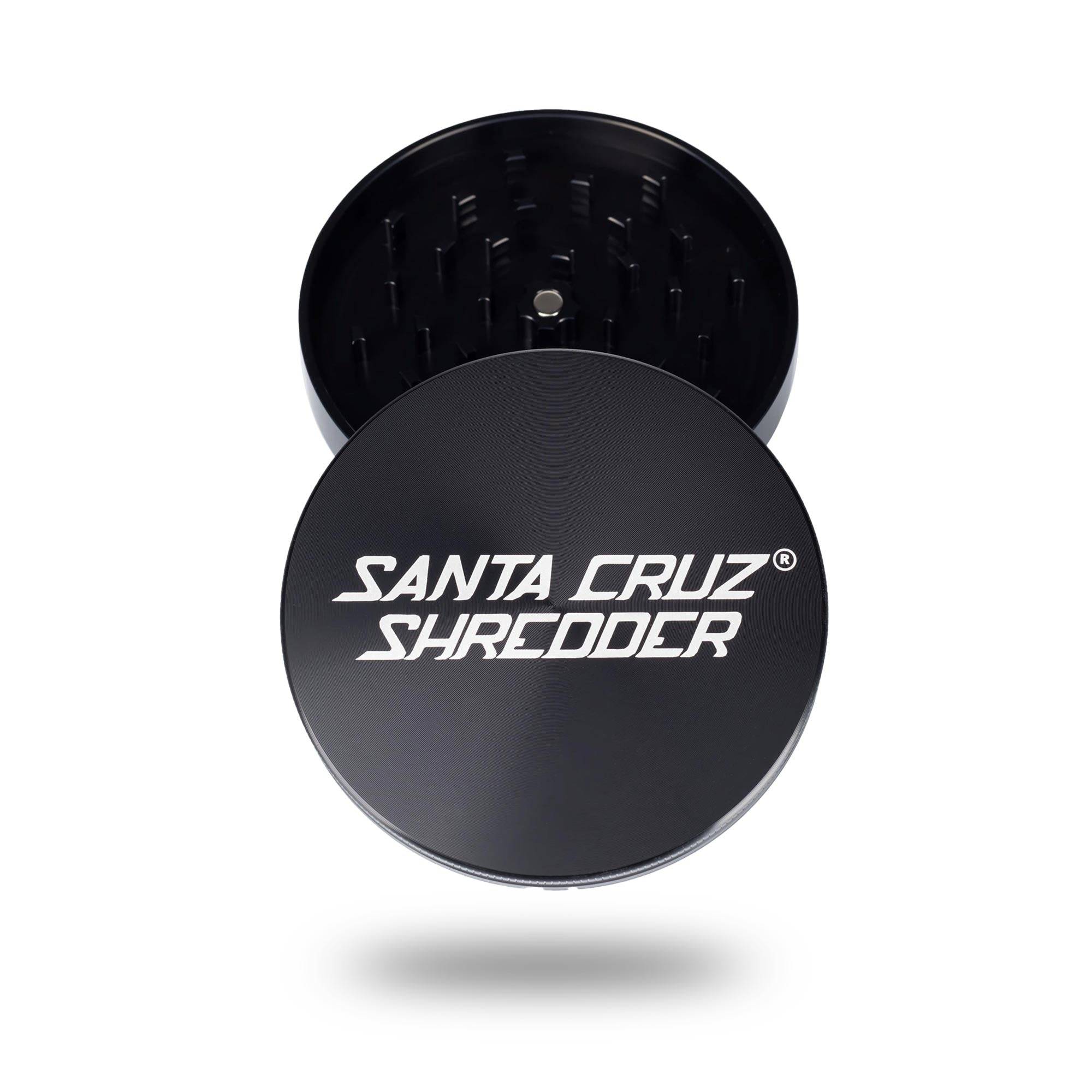 santa-cruz-shredder-jumbo-moulin-herbe-noir-mat-2-parties-4-pouces image 1