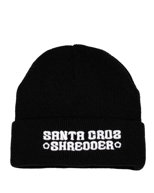 santa-cruz-shredder-strip-bonnet-beanie-brod-noir image 1