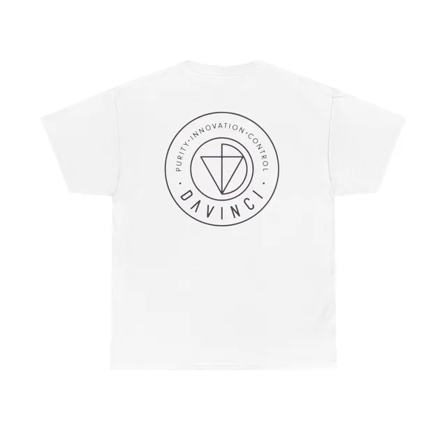 davinci-iq-t-shirt-logo-blanc-t-shirt-coton-blanc image 1