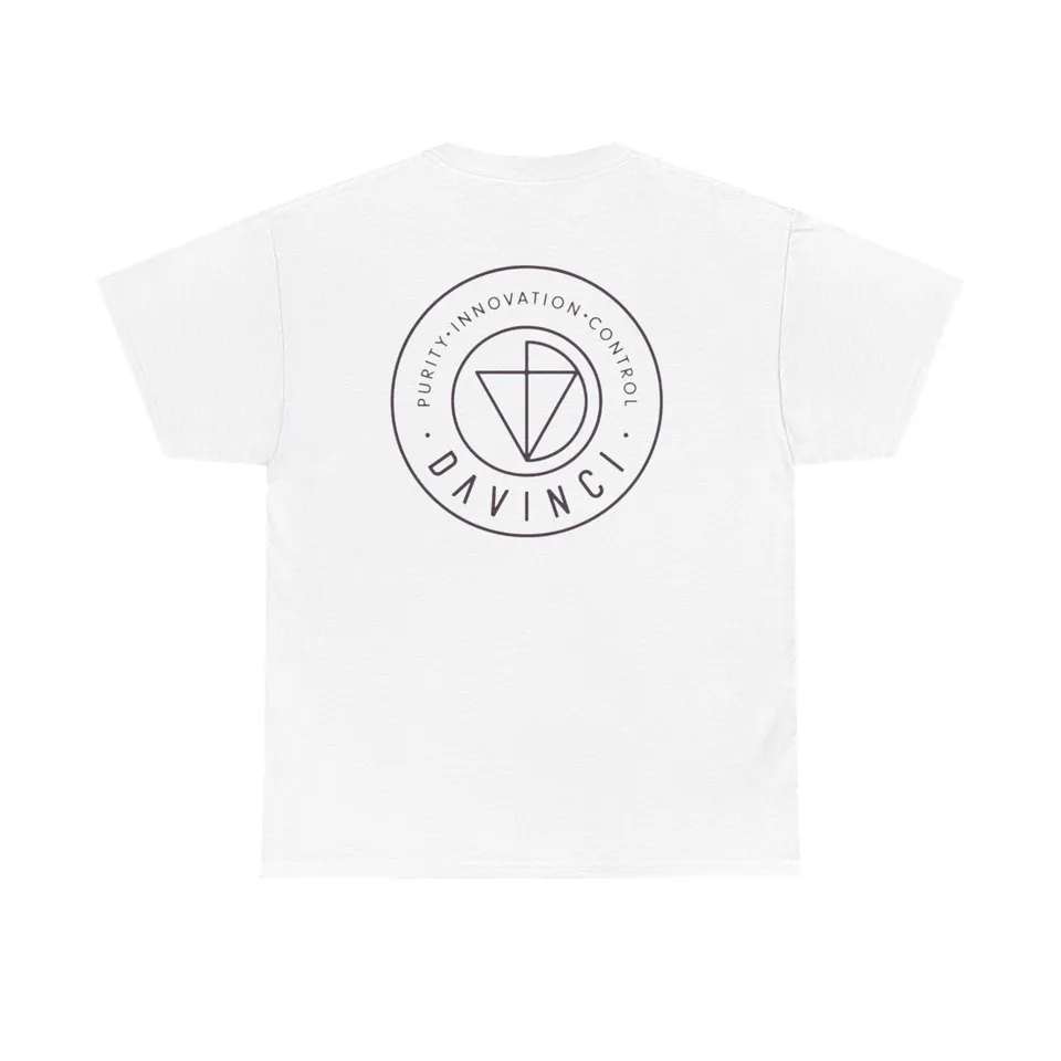 davinci-iq-t-shirt-logo-blanc-t-shirt-coton-blanc image 1