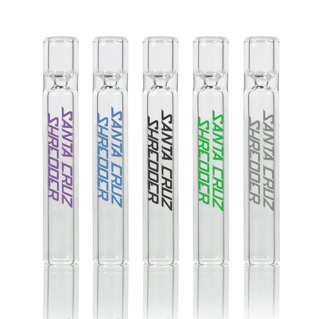 santa-cruz-shredder-hemp-pipe-verre-bleue-one-hitter image 1