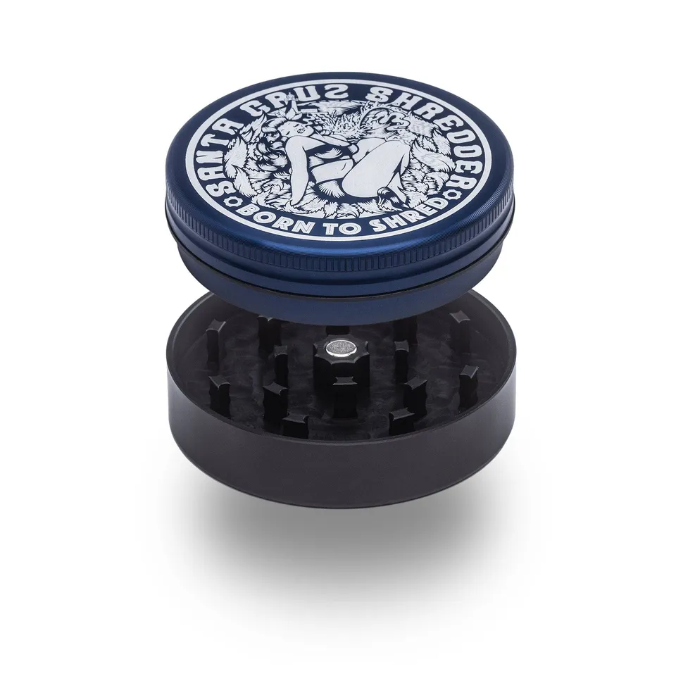 santa-cruz-shredder-aluminium-large-pin-up-grinder-2-parties-bleu image 1
