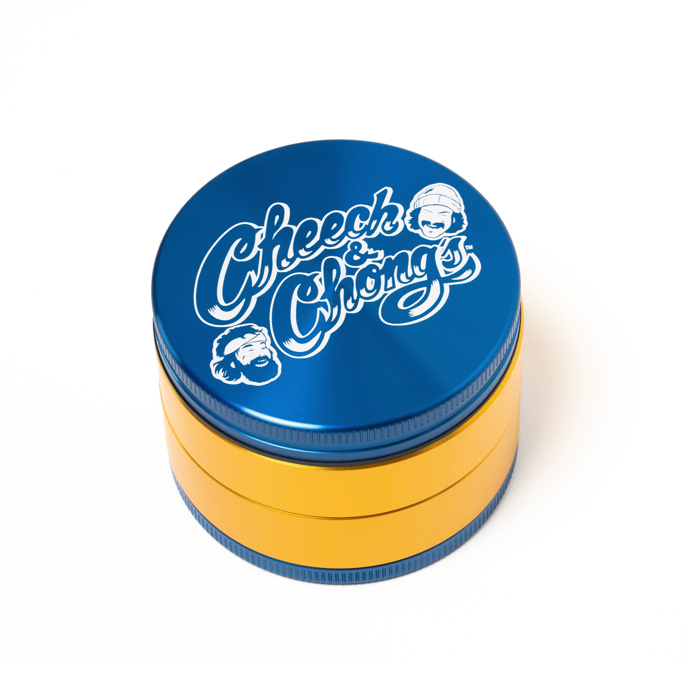 cheech-chong-medium-grinder-4-parties-bleu-alu image 6