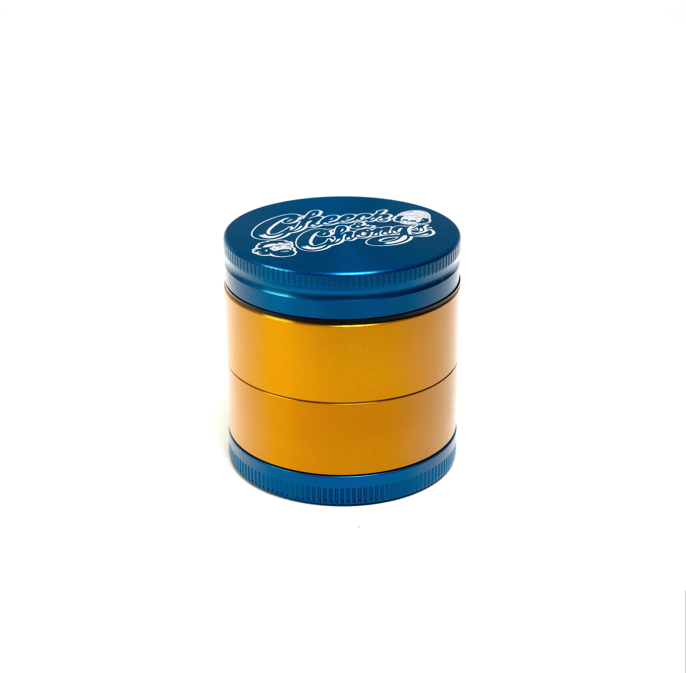 cheech-chong-medium-grinder-4-parties-bleu-alu image 2