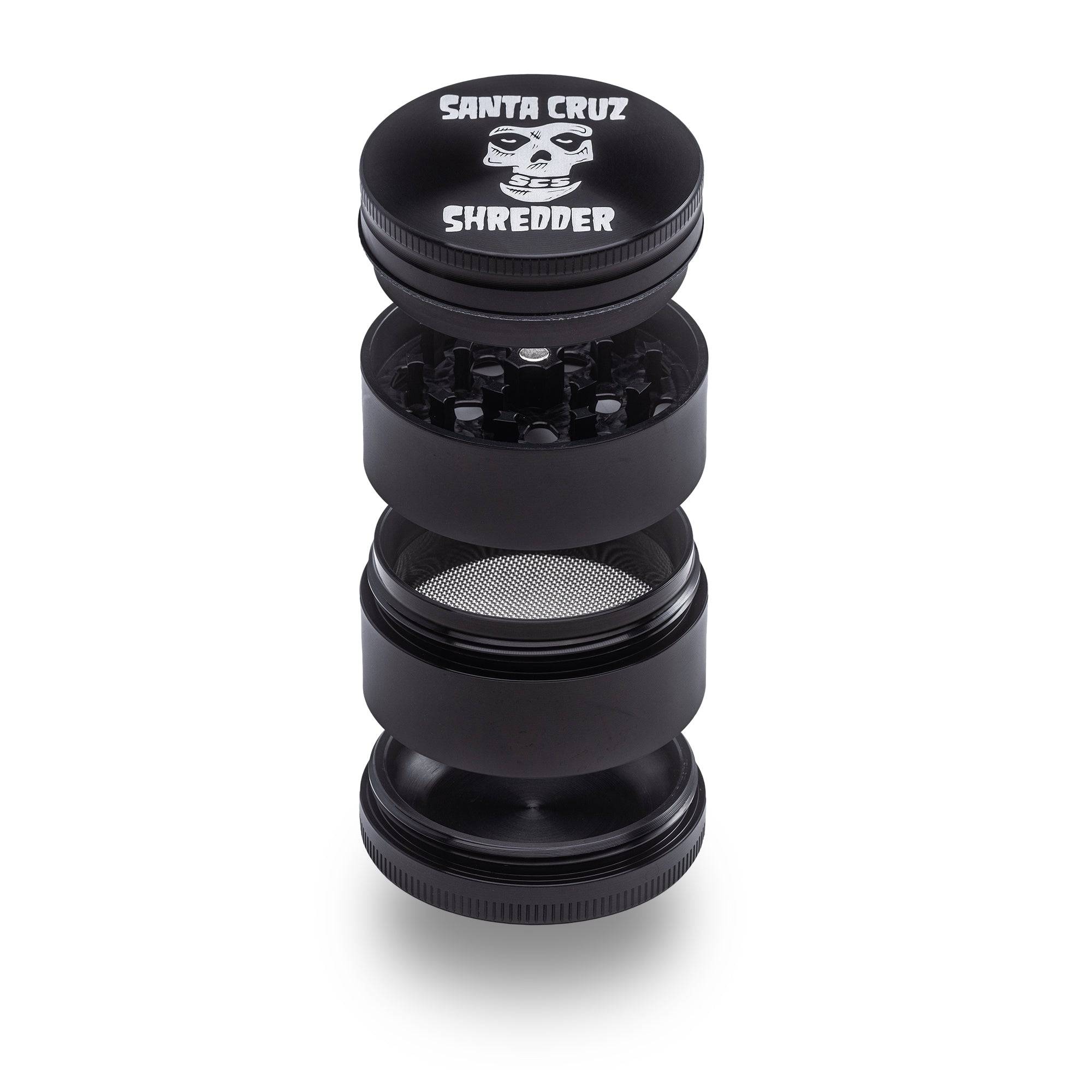 santa-cruz-shredder-skull-grinder-aluminium-4-parties-noir image 1