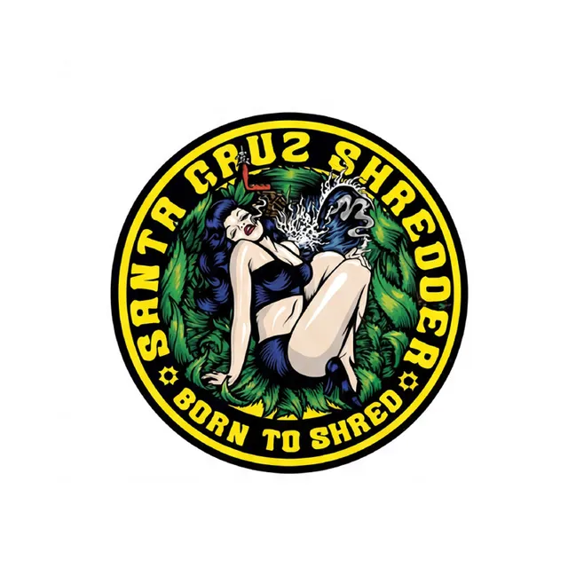 santa-cruz-shredder-aluminum-stickers-autocollant-pin-up image 1