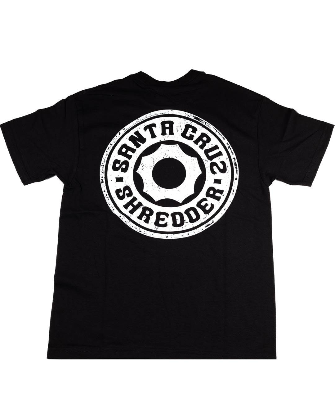 santa-cruz-shredder-cog-t-shirt-coton-noir-logo-rouge image 6