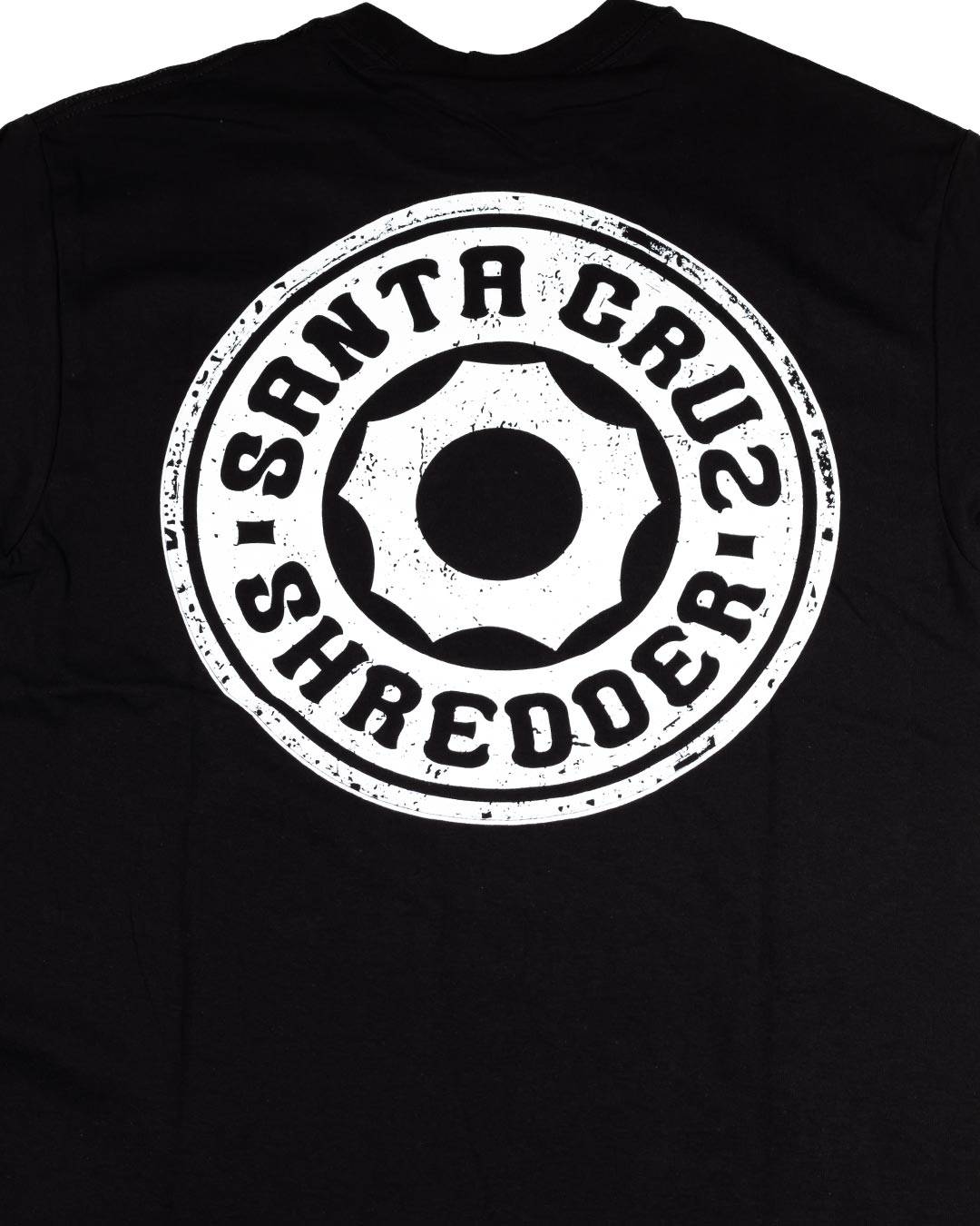 santa-cruz-shredder-cog-t-shirt-coton-noir-logo-rouge image 2