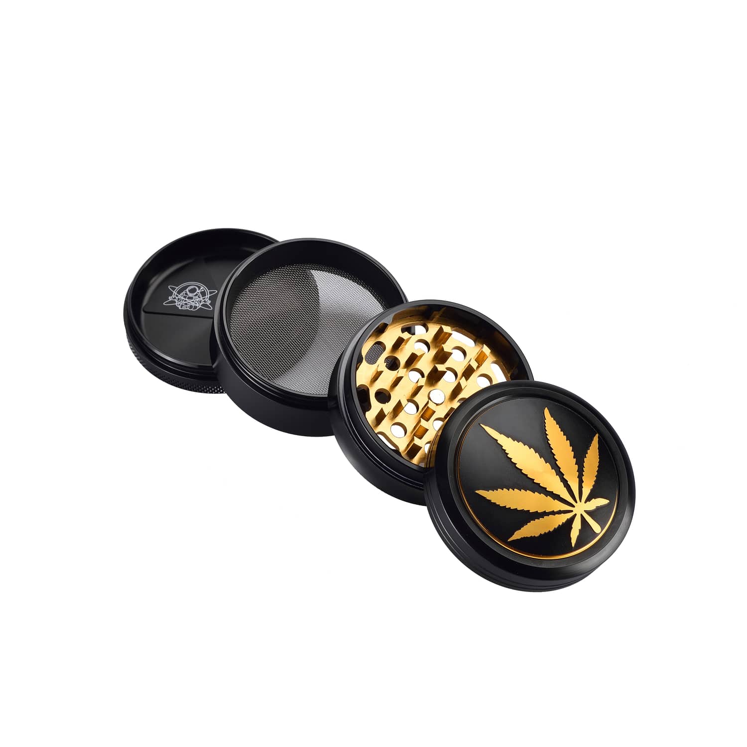 champ-high-prepare-golden-leaf-grinder-alu-dor-63-mm-4-parties image 2