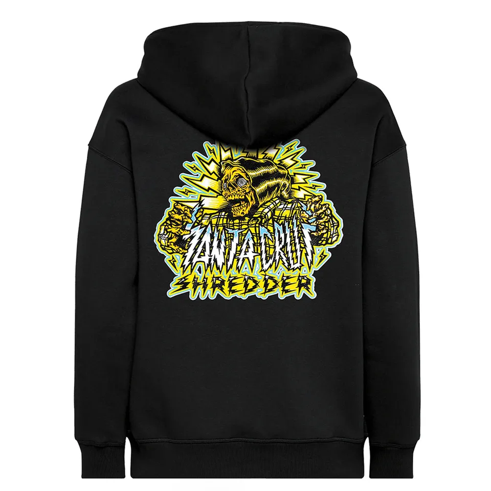 santa-cruz-shredder-shocker-skull-hoodie-sweat-noir-l image 1