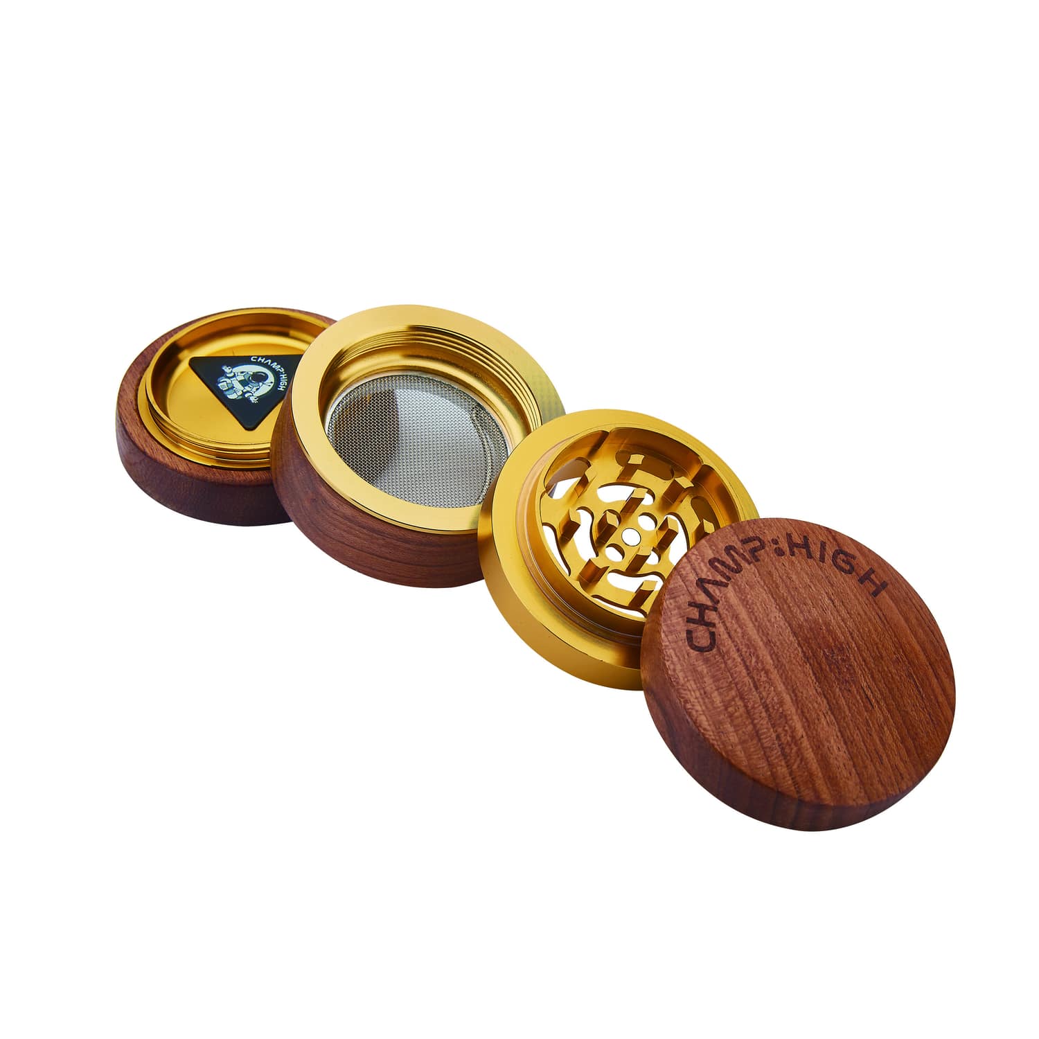 champhigh-prepare-wooden-60mm-grinder-bois-palissandre-4-parties image 2