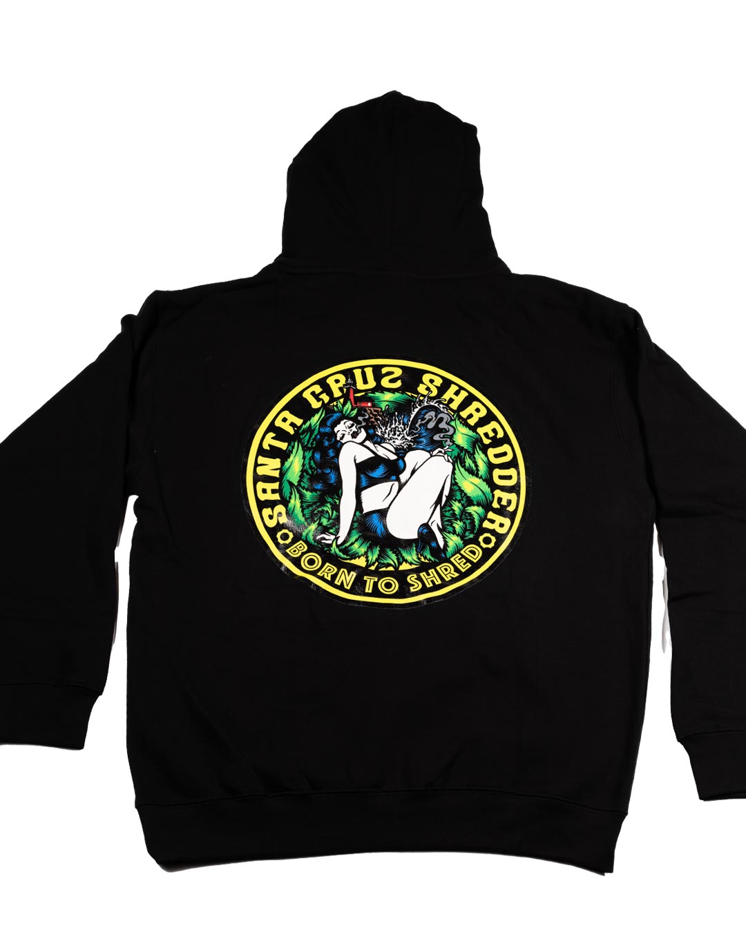 santa-cruz-shredder-aluminum-pinup-hoodie-sweat-noir-m image 3
