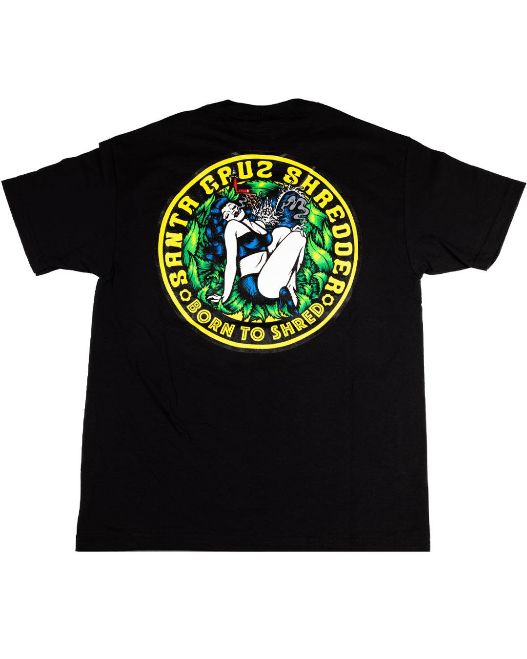santa-cruz-shredder-pinup-t-shirt-coton-noir-blanc image 4