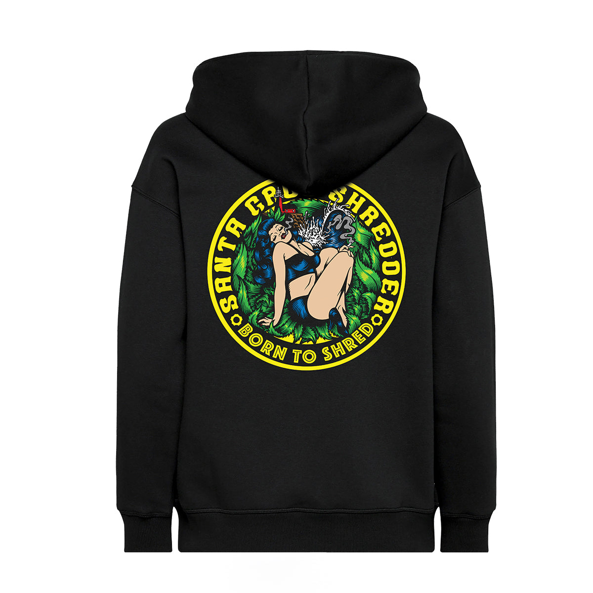 santa-cruz-shredder-aluminum-pinup-hoodie-sweat-noir-m image 1