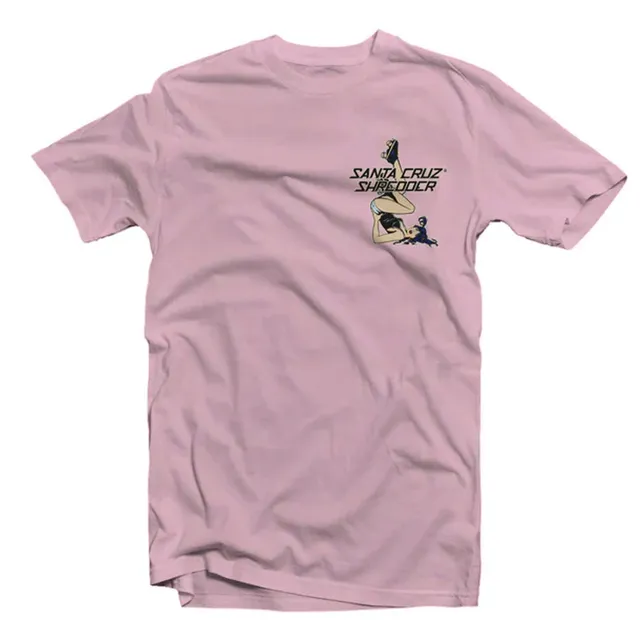 santa-cruz-shredder-aluminum-roller-girl-t-shirt-rose-m image 1