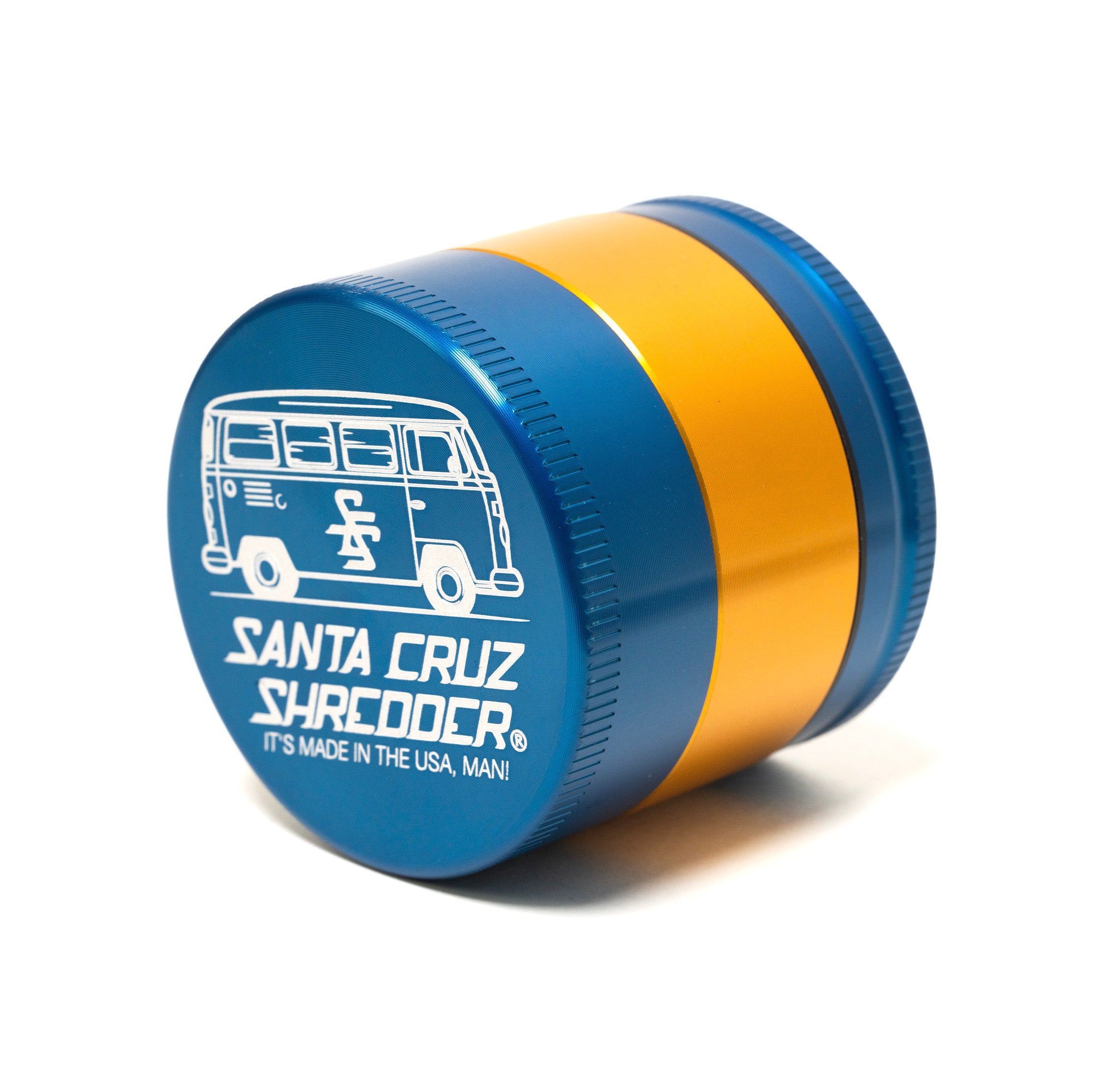 cheech-chong-aluminium-3-pi-ces-medium-grinder-bleu-or image 3