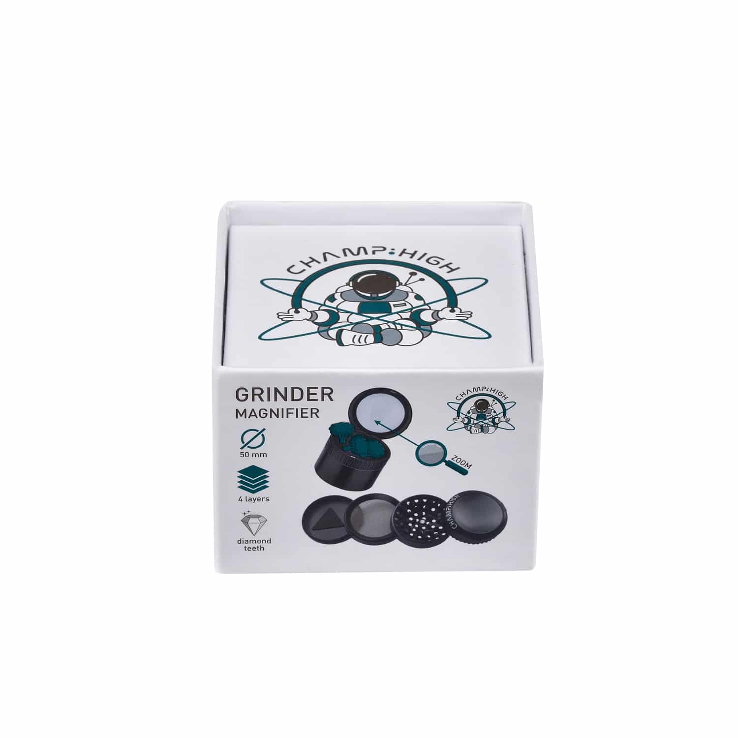 champhigh-prepare-magnifier-black-grinder-50-mm-4-parties-loupe image 6