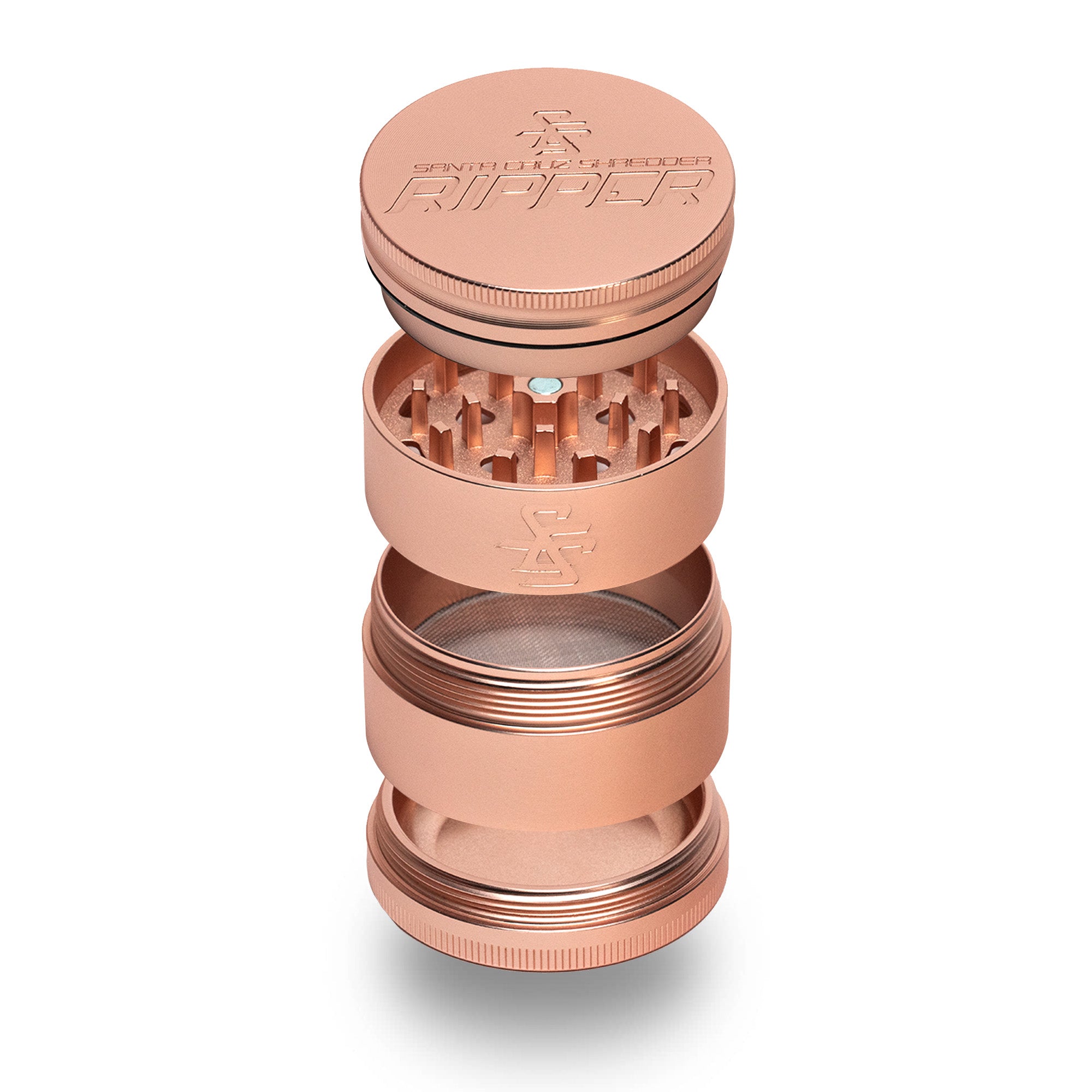 santa-cruz-ripper-4-pi-ces-medium-grinder-aluminium-or-mat image 1
